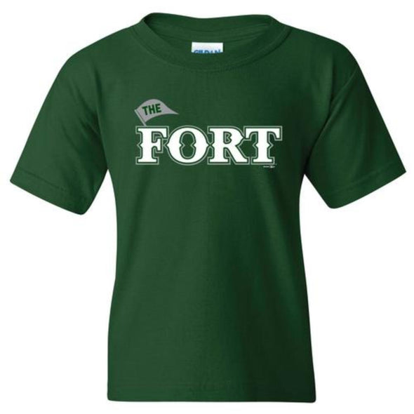 Fort Wayne TinCaps The Fort Wordmark Dark Green Youth Tee