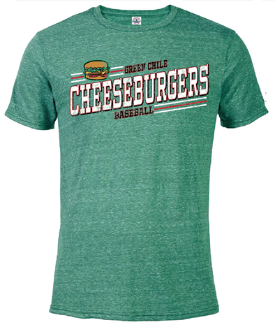 Albuquerque Isotopes Tee-Green Chile Cheeseburgers Fresh Wrap