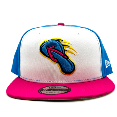 San Antonio Missions Flying Chanclas de San Antonio White/SWB/Bright Rose 950 Snapback Cap