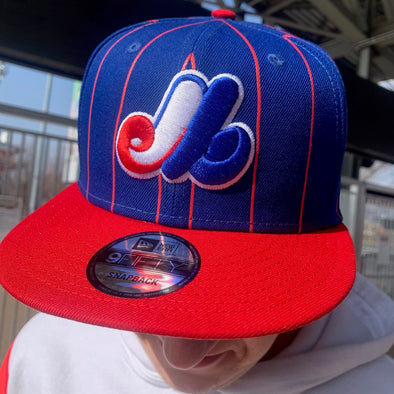 Montreal Expos New Era Pinstripe Snapback Hat