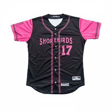 Delmarva Shorebirds Evoshield 2025 On-Field Flock for a Cure Jersey