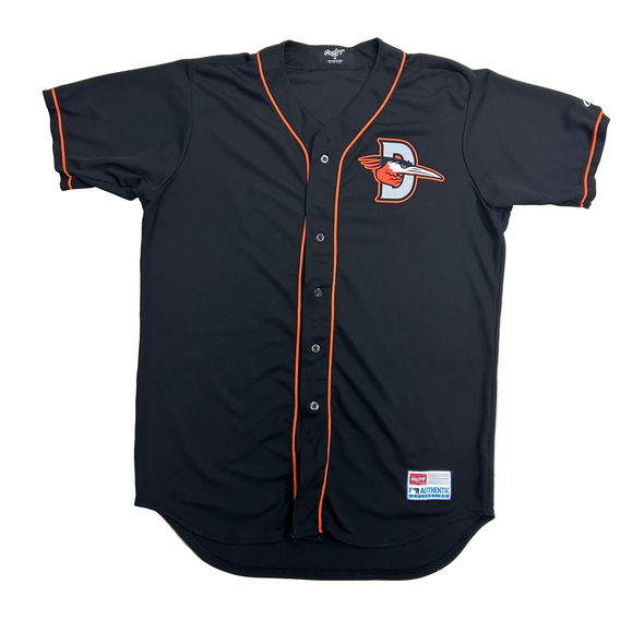 Delmarva Shorebirds Rawlings 2025 Team Issued Black Jerseys