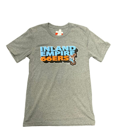 Inland Empire 66ers of San Bernardino Grey Cartoon IE 66ers Tee