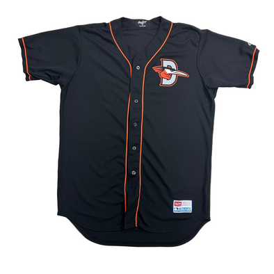 Delmarva Shorebirds Rawlings 2025 Team Issued Black Jerseys