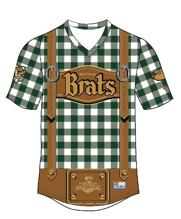 Wisconsin Brats Rawlings Replica Jersey