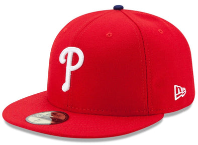 New Era 59FIFTY Youth Philadelphia Phillies Red Game MLB Authentic Collection On-Field Hat