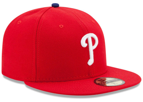 New Era 59FIFTY Philadelphia Phillies Red Game MLB Authentic Collection On-Field Hat