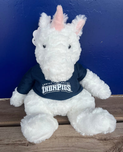 Lehigh Valley IronPigs White Unicorn Plush