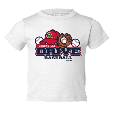 Greenville Drive Bimm Ridder Toddler White Tee Shirt