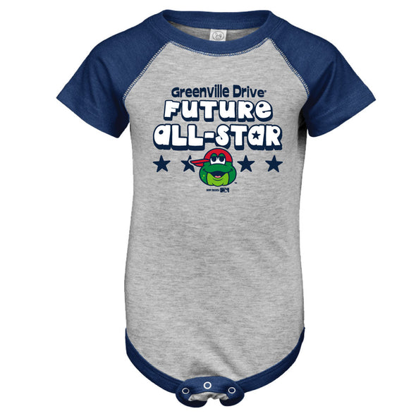 Greenville Drive Bimm Ridder Gray Future All Star Onesie