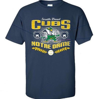 South Bend Cubs/University of Notre Dame Co-Branded T-Shirt