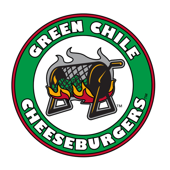 Albuquerque Isotopes Lapel Pin-Green Chile Cheeseburgers Circle Roaster