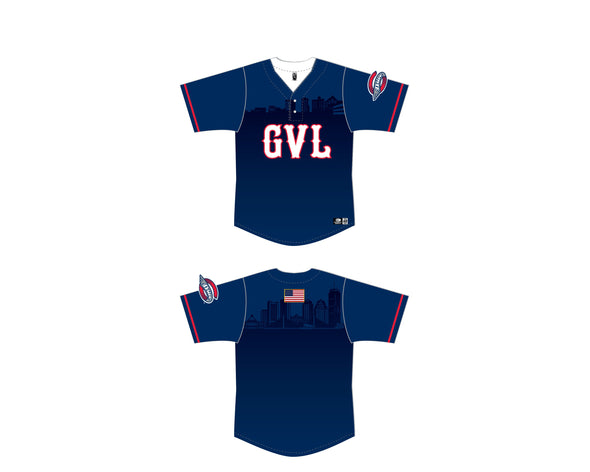 Greenville Drive OT Sports Navy Embroidered Batting Practice Replica Jersey