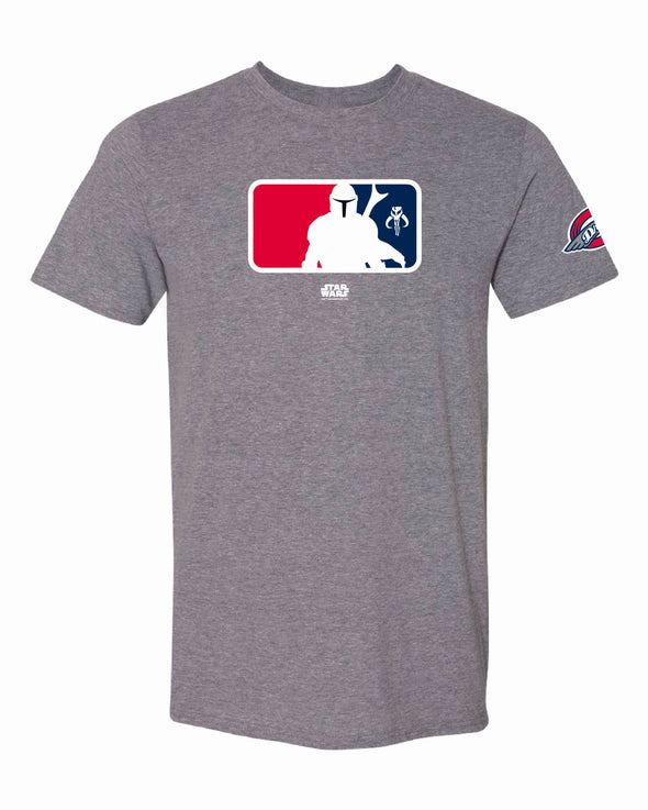 Greenville Drive OT Sport Gray Mandalorian Star Wars Tee