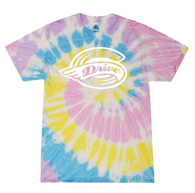 Greenville Drive Bimm Ridder Pastel Multi Tie Dye Primary Logo Tee