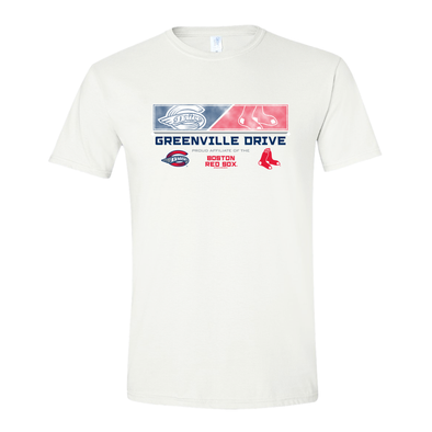 Greenville Drive Bimm Ridder White Affiliate Tee