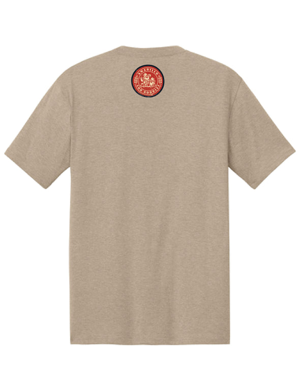 Amarillo Sod Poodles Tan World Tour Bus Crest Tee
