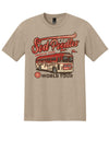 Amarillo Sod Poodles Tan World Tour Bus Crest Tee