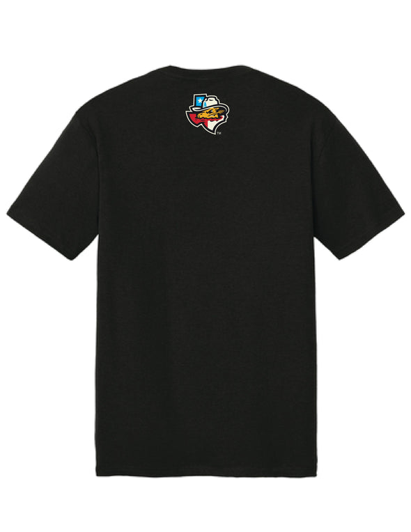 Amarillo Sod Poodles Black Game Sugar Skull Tee