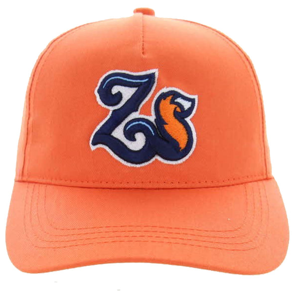 Somerset Patriots Adult Solid Cotton Twill Zorros de Somerset Z Snap Back Cap