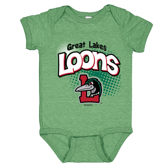 Great Lakes Loons Infant Bodysuit - Green