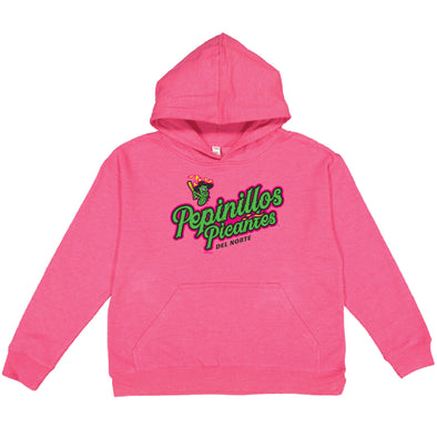 Los Pepinillos Picantes del Norte Bimm Ridder Hot Pink Hoodie - Youth