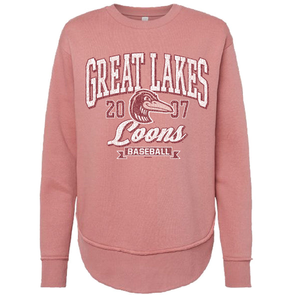 Great Lakes Loons Bimm Ridder Pink Ladies Crewneck