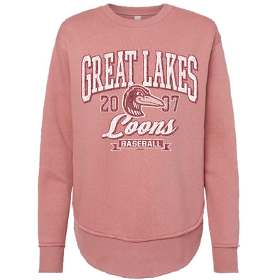 Great Lakes Loons Bimm Ridder Pink Ladies Crewneck