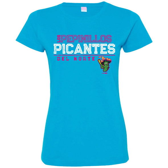 Los Pepinillos Picantes del Norte Bimm Ridder Teal Women's Tee