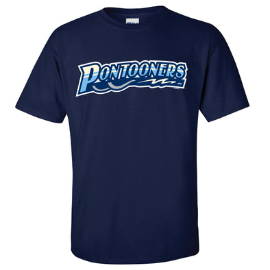 Great Lakes Pontooners Bimm Ridder Navy Wordmark Tee
