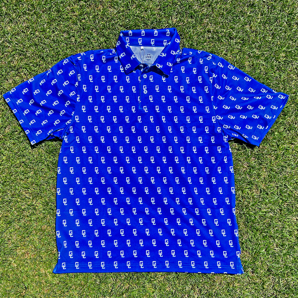 Great Lakes Loons Under Armour Blue GL Scatter Polo