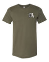 Amarillo Sod Poodles Army Green Military Flag Tee