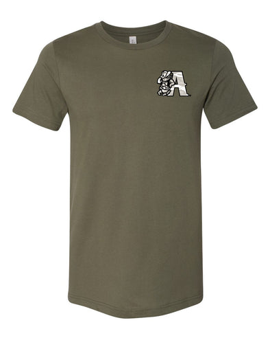 Amarillo Sod Poodles Army Green Military Flag Tee