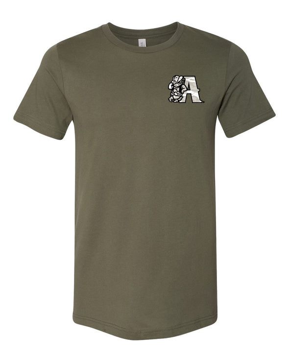 Amarillo Sod Poodles Army Green Military Flag Tee