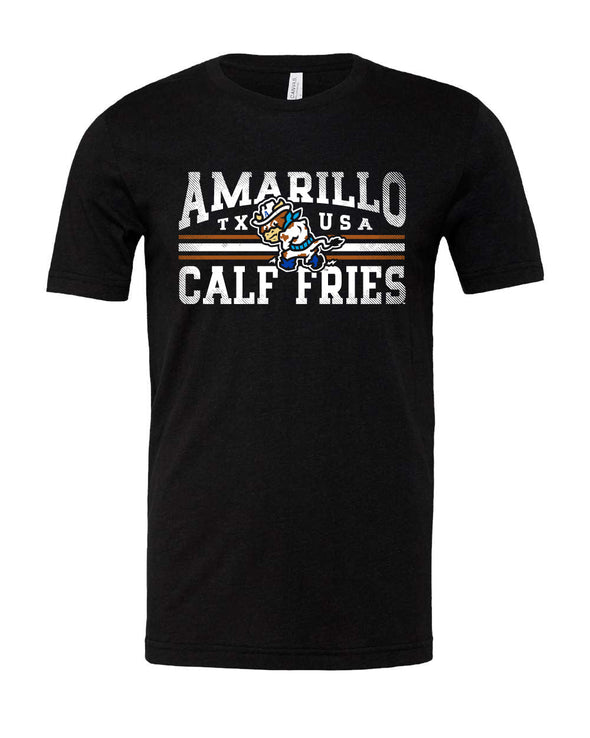 Amarillo Sod Poodles Calf Fries Athletic Tee