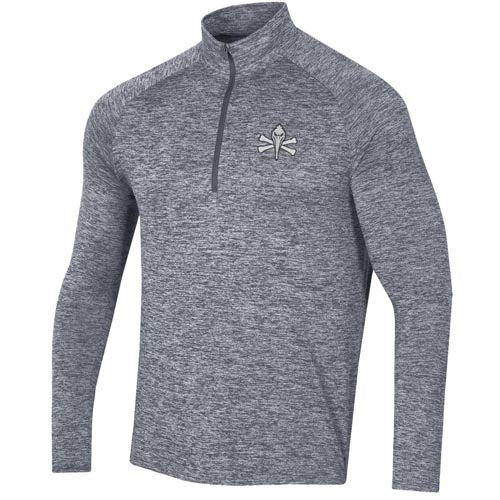 Myrtle Beach Pelicans Under Armour Pitch Grey Pirate Tech Twist Quarter Zip