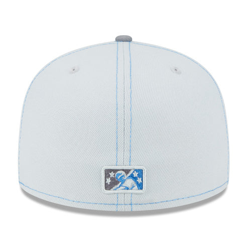 Myrtle Beach Pelicans New Era Gray Pop 59Fifty Cap