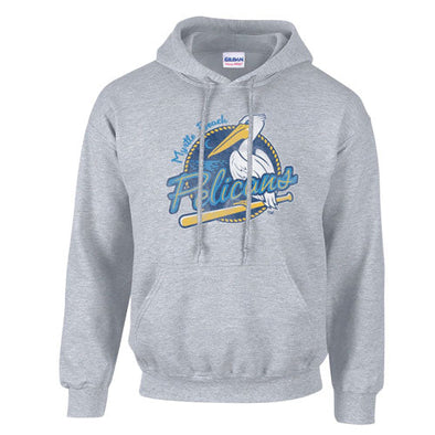 Myrtle Beach Pelicans Vantage Apparel Gray Primary Hoody