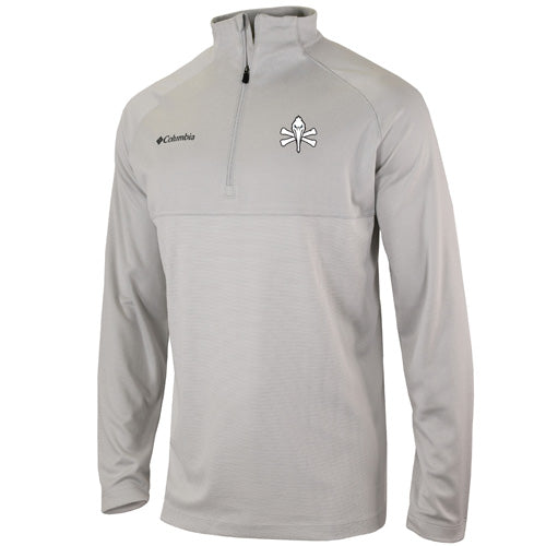 Myrtle Beach Pelicans Columbia Sportswear Gray Pirate Logo Rockin' It Quarter Zip