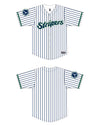 Gwinnett Stripers OT Sports Replica Home Pinstripe Jersey- White