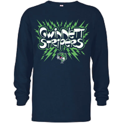 Gwinnett Stripers Bimm Ridder Youth Password Long Sleeve Tee