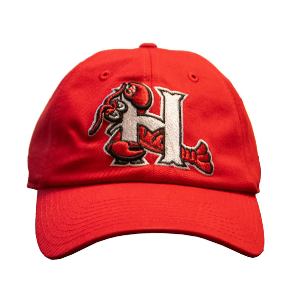 Hickory Crawdads Red H Adjustable Hat