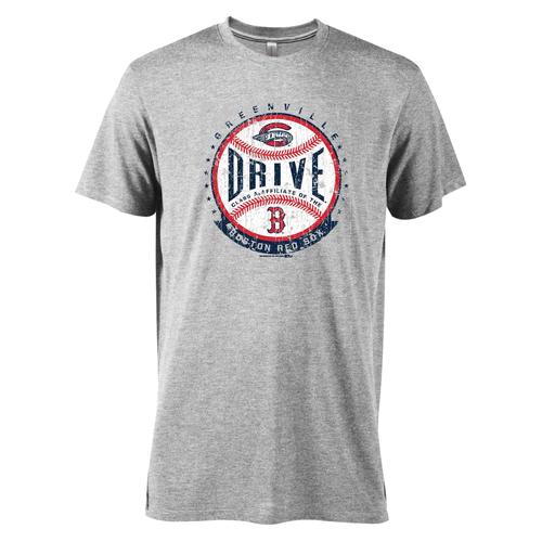 Greenville Drive Bimm Ridder Gray Triblend Affiliiate Tee