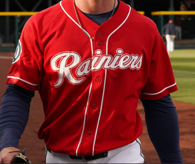 Tacoma Rainiers Authentic Game Worn 2024 Red Alternate Jersey