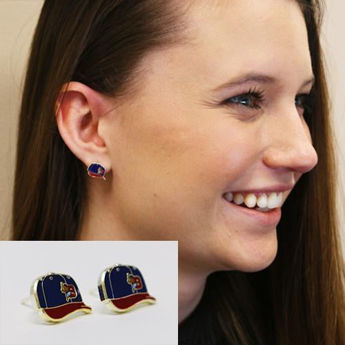 Buffalo Bisons Game Cap Post Earrings