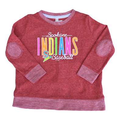 Spokane Indians Youth Girls French Terry Crewneck
