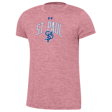 Saints Under Armour Youth SS Tech Tee - Pink