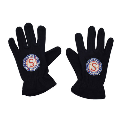 Spokane Indians Navy Fleece Gloves