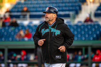 Portland Sea Dogs Official League Retro Teal Zip Up Coaches Jacket