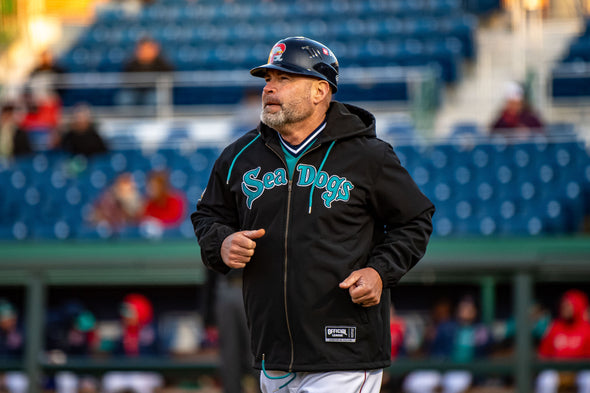 Portland Sea Dogs Official League Retro Teal Zip Up Coaches Jacket